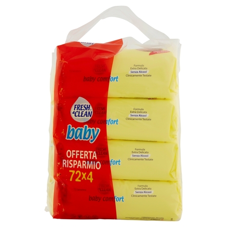 Fresh & Clean baby comfort Salviettine 4 x 72 pz